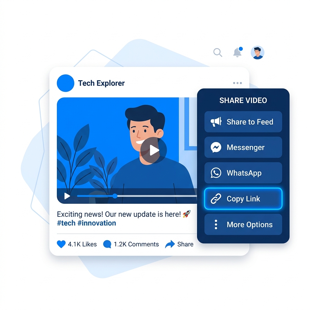 Copying URL from Facebook/Instagram