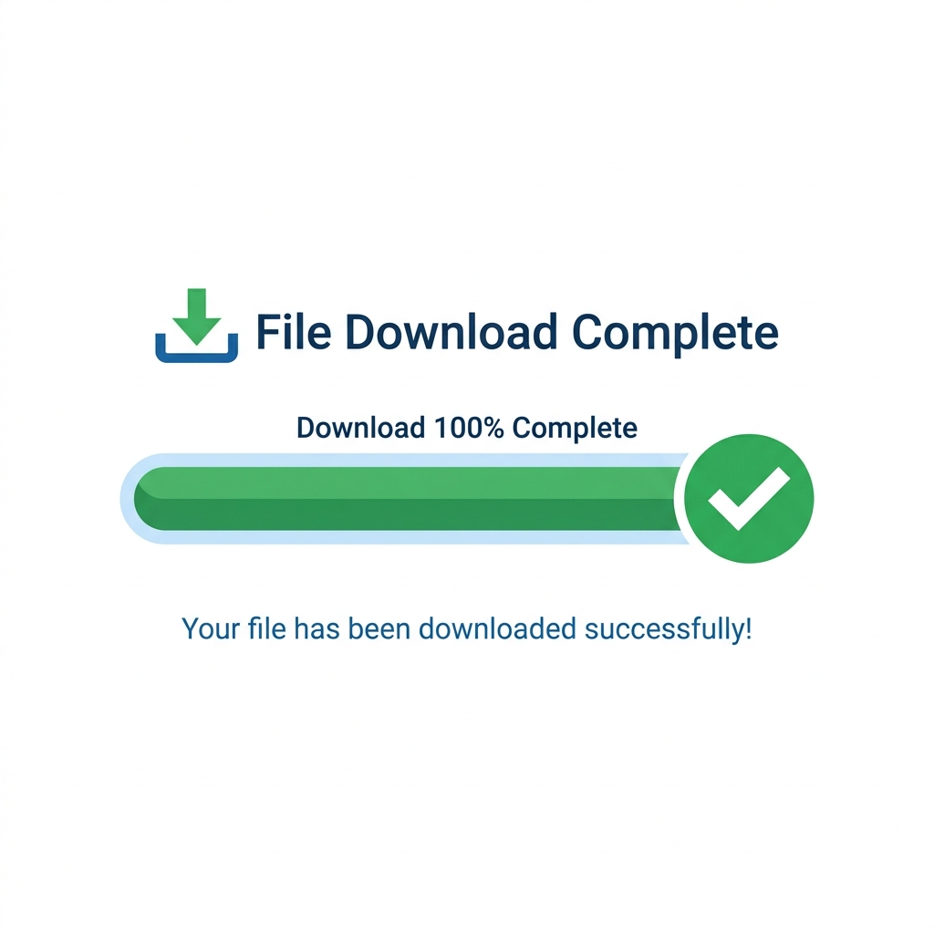 Download progress and completion